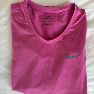 Nike Women's Short Sleeve Pink Tee